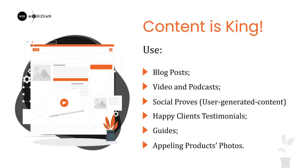 Website content