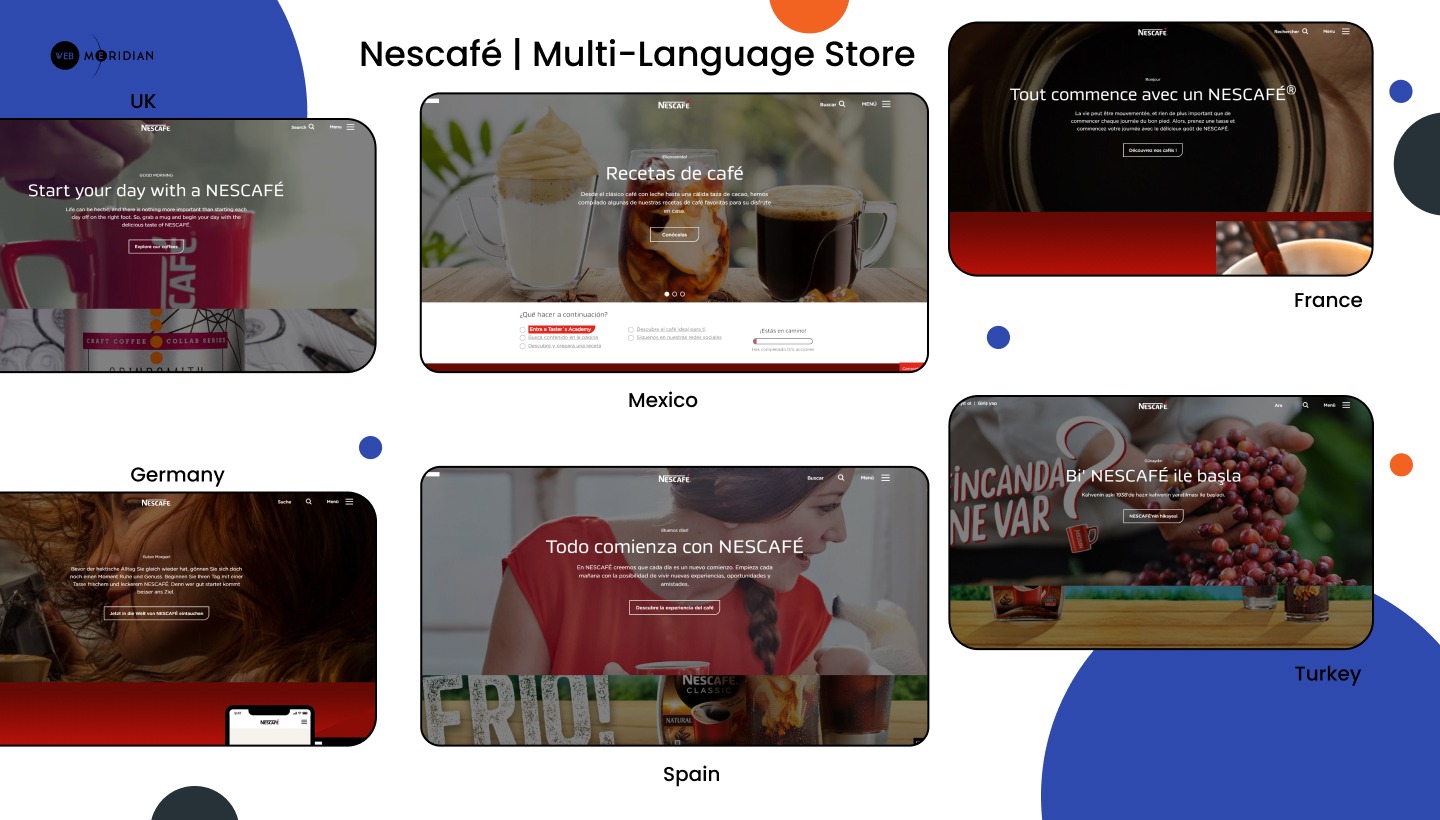 The Best Shopify Stores - Nescafé _ Multi-Language Store